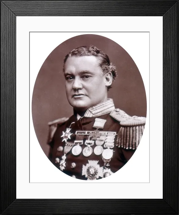 Framed Print : Rear-Admiral Sir William Nathan Wright Hewett, 1882. Creator: Lock & Whitfield Framed Print : Rear-Admiral Sir William Nathan Wright Hewett, 1882. Creator: Lock & Whitfield