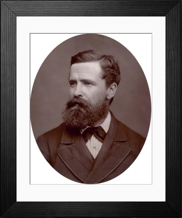 Framed Print : Commander Verney Lovett Cameron, explorer, 1878. Creator: Lock & Whitfield Framed Print : Commander Verney Lovett Cameron, explorer, 1878. Creator: Lock & Whitfield