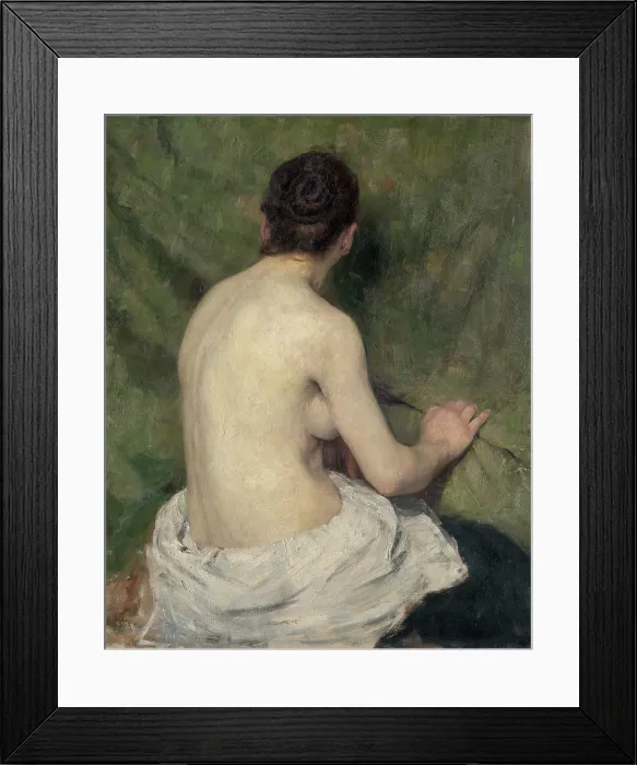 Framed Print : Study of Female Nude, 1895-1897. Creator: Jozef Hanula Framed Print : Study of Female Nude, 1895-1897. Creator: Jozef Hanula