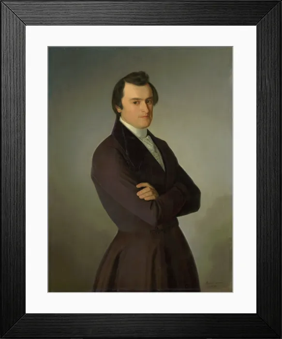 Framed Print : Portrait of M. M. Hodza, 1846. Creator: Jozef Bozetech Klemens Framed Print : Portrait of M. M. Hodza, 1846. Creator: Jozef Bozetech Klemens
