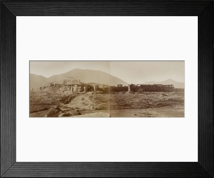 Framed Print : Bala Hissar and Palace, Kabul, Afghanistan, 1879. Creator: Unknown Framed Print : Bala Hissar and Palace, Kabul, Afghanistan, 1879. Creator: Unknown