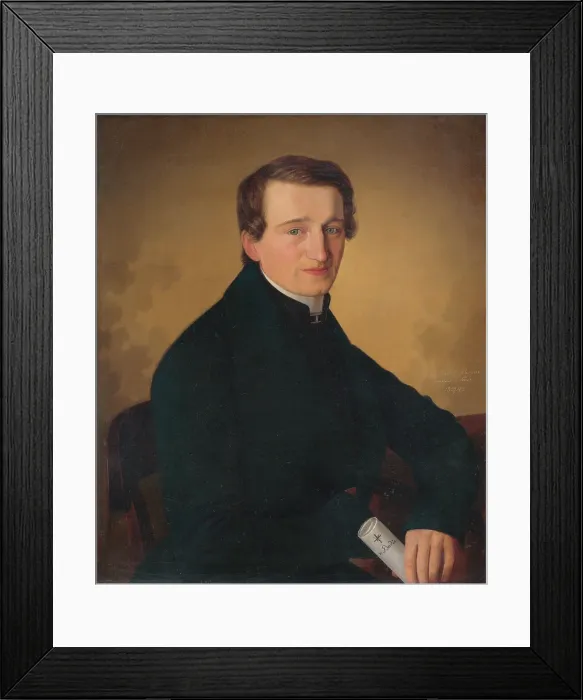 Framed Print : Portrait of a revivalist, 1843. Creator: Jozef Bozetech Klemens Framed Print : Portrait of a revivalist, 1843. Creator: Jozef Bozetech Klemens