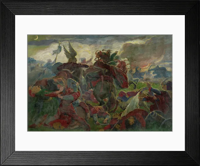Framed Print : Tomory's Death at the Battle of Mohacs, 1895-1896. Creator: Jozef Hanula. Tomory's Death at the Battle of Mohacs, 1895-1896. Creator: Jozef Hanula Framed Print : Tomory's Death at the Battle of Mohacs, 1895-1896. Creator: Jozef Hanula. Tomory's Death at the Battle of Mohacs, 1895-1896. Creator: Jozef Hanula