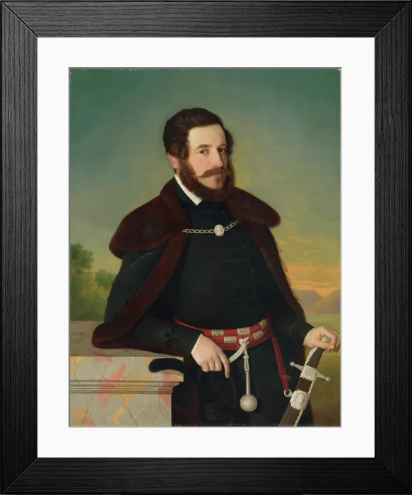 Framed Print : Portrait of E. Szmrecsanyi, 1844. Creator: Jozef Bozetech Klemens Framed Print : Portrait of E. Szmrecsanyi, 1844. Creator: Jozef Bozetech Klemens