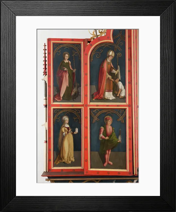 Framed Print : Saint Margaret and Saint Magdalene, 1516-1520. Creator: Unknown Framed Print : Saint Margaret and Saint Magdalene, 1516-1520. Creator: Unknown