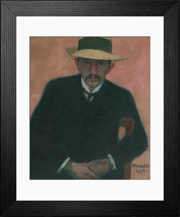 Framed Print : Portrait of a seated man (Dr. Surger), 1907. Creator: Julius Andorko Framed Print : Portrait of a seated man (Dr. Surger), 1907. Creator: Julius Andorko