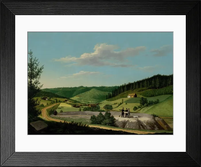 Framed Print : View of the Rochus Tunnel in Rudnany, c1815. Creator: Jozef Czauczik Framed Print : View of the Rochus Tunnel in Rudnany, c1815. Creator: Jozef Czauczik