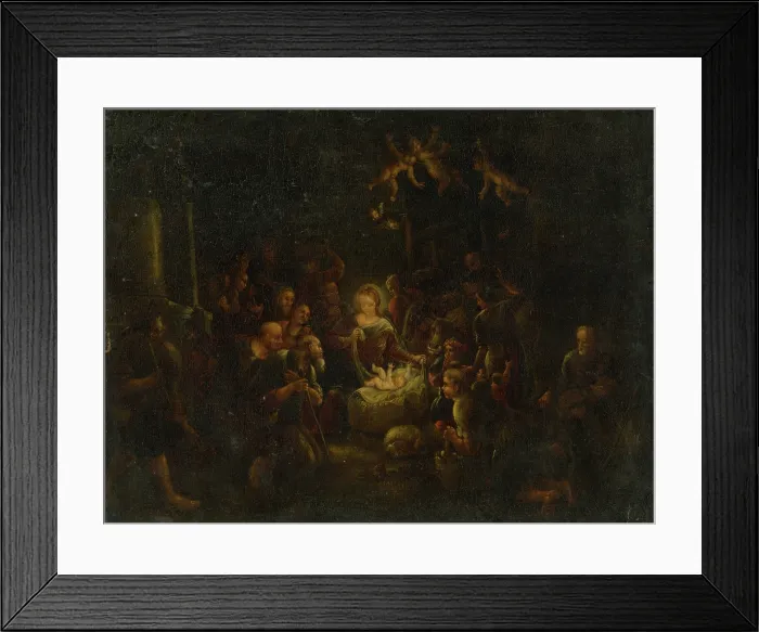 Framed Print : Nativity, 1750-1800. Creator: Unknown