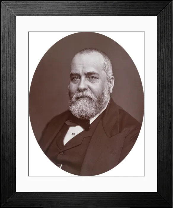Framed Print : Sir Francis Philip Cunliffe Owen, director of the South Kensington Museum, 1880. Creator: Lock & Whitfield Framed Print : Sir Francis Philip Cunliffe Owen, director of the South Kensington Museum, 1880. Creator: Lock & Whitfield