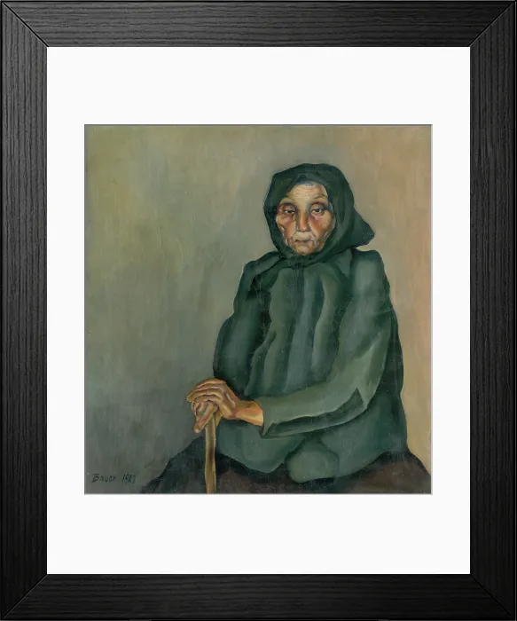 Framed Print : Old Age, 1927. Creator: Konstantin Bauer Framed Print : Old Age, 1927. Creator: Konstantin Bauer