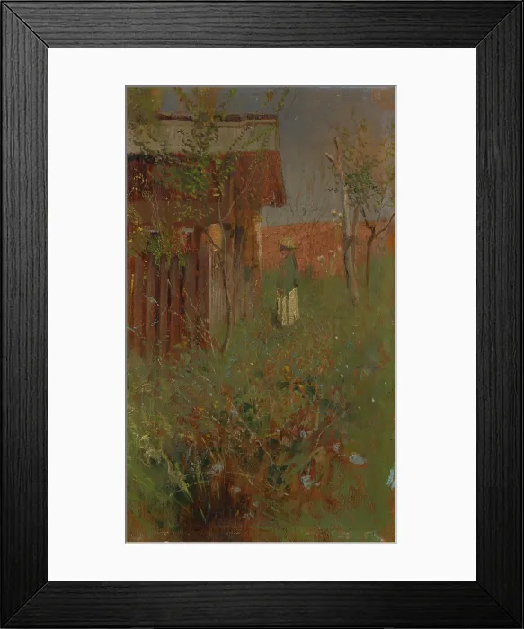 Framed Print : Boy by the Beehouse, 1890-1900. Creator: Ladislav Mednyanszky Framed Print : Boy by the Beehouse, 1890-1900. Creator: Ladislav Mednyanszky
