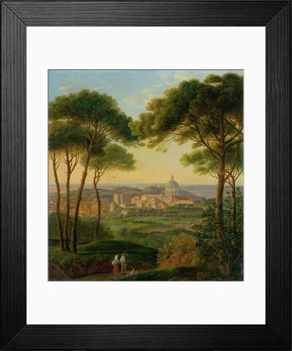 Framed Print : View of an Italian city, c1860. Creator: Karol Marko Framed Print : View of an Italian city, c1860. Creator: Karol Marko