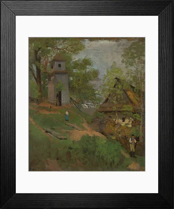 Framed Print : Wooden Belfry, 1873 - 1874. Creator: Ladislav Mednyanszky