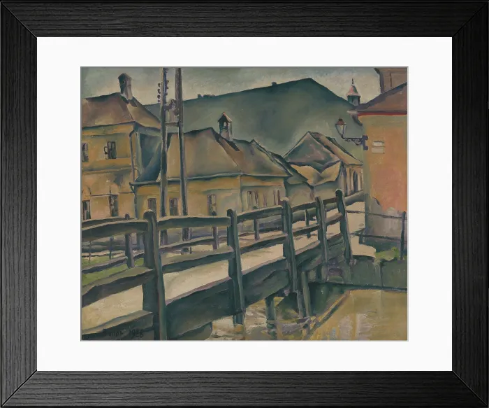 Framed Print : Tannery Street in Kosice, 1928. Creator: Konstantin Bauer Framed Print : Tannery Street in Kosice, 1928. Creator: Konstantin Bauer
