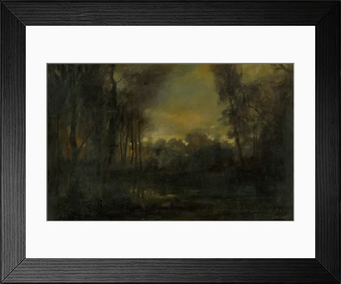 Framed Print : Swampy Landscape, 1880-1900. Creator: Ladislav Mednyanszky Framed Print : Swampy Landscape, 1880-1900. Creator: Ladislav Mednyanszky