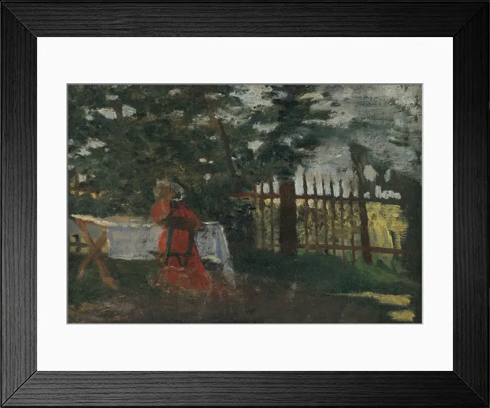 Framed Print : In the Garden, 1905-1910. Creator: Konstantin Kovari-Kacmarik Framed Print : In the Garden, 1905-1910. Creator: Konstantin Kovari-Kacmarik