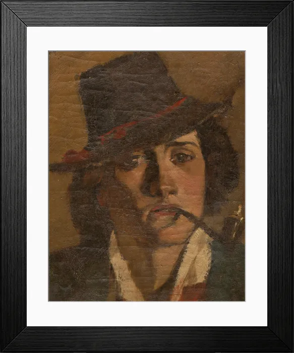 Framed Print : Head of a Groom, 1900-1910. Creator: Ladislav Mednyanszky Framed Print : Head of a Groom, 1900-1910. Creator: Ladislav Mednyanszky