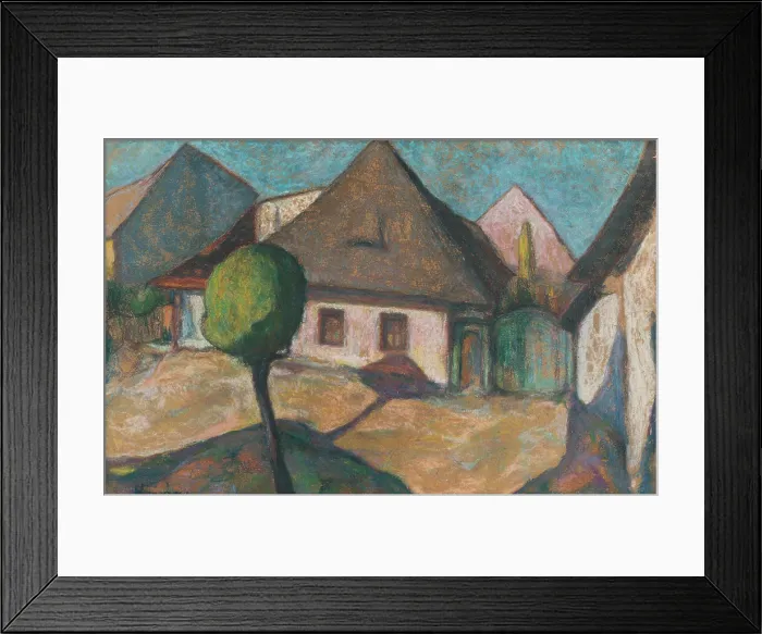 Framed Print : Old Kosice, c1915. Creator: Konstantin Kovari-Kacmarik Framed Print : Old Kosice, c1915. Creator: Konstantin Kovari-Kacmarik