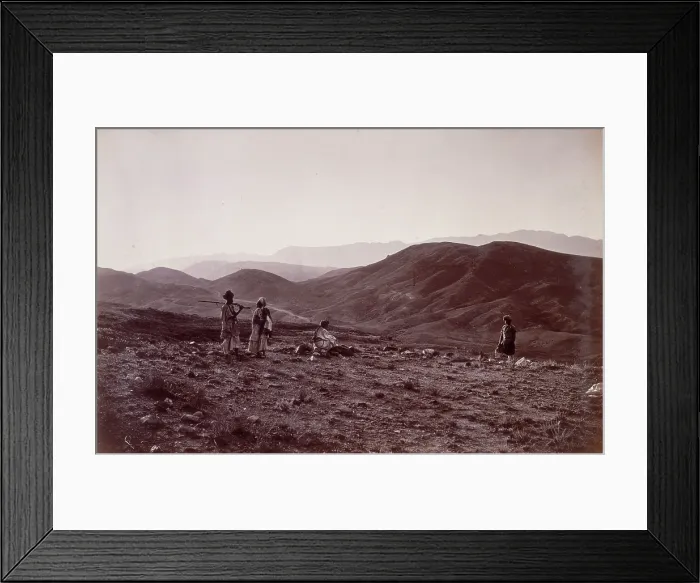Framed Print : The 44th hill looking towards Jagdulluck, Afghanistan, 1879. Creator: John Burke Framed Print : The 44th hill looking towards Jagdulluck, Afghanistan, 1879. Creator: John Burke