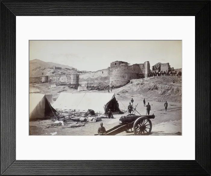 Framed Print : Upper Bala Hissar from the gate above the Residency, Kabul, Afghanistan, c1880. Creator: John Burke Framed Print : Upper Bala Hissar from the gate above the Residency, Kabul, Afghanistan, c1880. Creator: John Burke