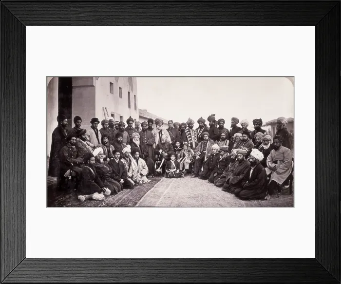 Framed Print : General Roberts and Sirdars of Kabul, Afghanistan, 1879. Creator: John Burke Framed Print : General Roberts and Sirdars of Kabul, Afghanistan, 1879. Creator: John Burke