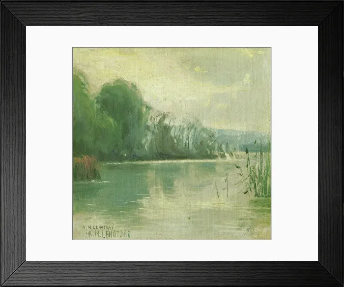 Framed Print : Lake, 1900-1910. Creator: Karol Miloslav Lehotsky Framed Print : Lake, 1900-1910. Creator: Karol Miloslav Lehotsky