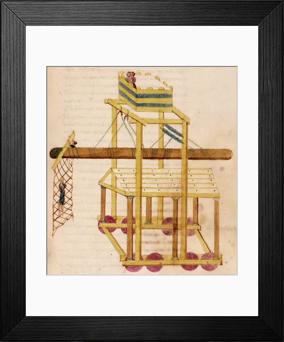 Framed Print : A siege tower, 16th century. Creator: Unknown Framed Print : A siege tower, 16th century. Creator: Unknown