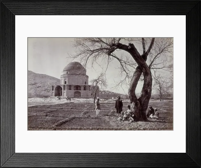 Framed Print : The tomb of Timur Shah, Kabul, Afghanistan, c1880. Creator: John Burke Framed Print : The tomb of Timur Shah, Kabul, Afghanistan, c1880. Creator: John Burke