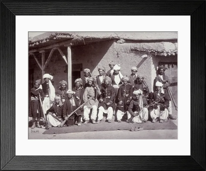 Framed Print : Kabul Police, Afghanistan, c1880. Creator: John Burke Framed Print : Kabul Police, Afghanistan, c1880. Creator: John Burke