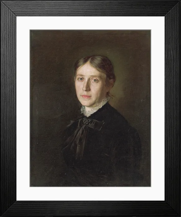 Framed Print : Portrait of Mrs. Boorova, 1884. Creator: Kornel Bohun