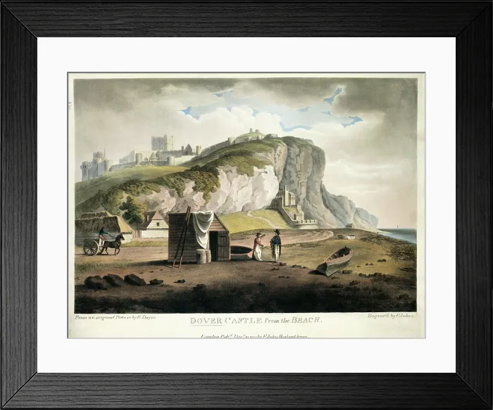 Framed Print : Dover Castle from the Beach, Dover, Kent, 1801. Creator: Francis Jukes. Dover Castle from the Beach, Dover, Kent, 1801. Creator: Francis Jukes Framed Print : Dover Castle from the Beach, Dover, Kent, 1801. Creator: Francis Jukes. Dover Castle from the Beach, Dover, Kent, 1801. Creator: Francis Jukes