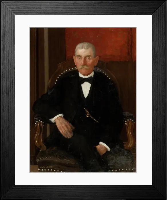 Framed Print : Portrait of Jan Danko, 1900. Creator: Karol Miloslav Lehotsky Framed Print : Portrait of Jan Danko, 1900. Creator: Karol Miloslav Lehotsky