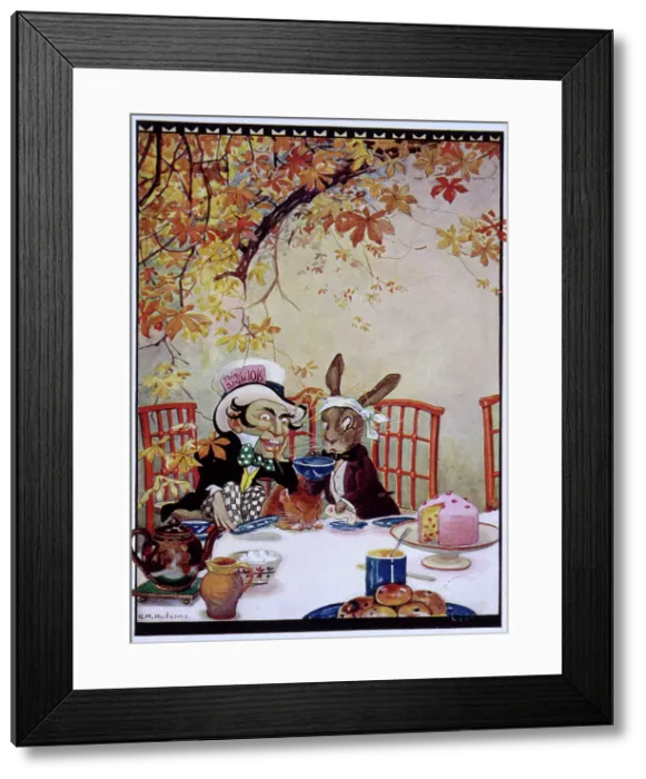 Framed Print : The March Hare and the Mad Hatter having tea, Alice's Adventures in Wonderland, 1922 Framed Print : The March Hare and the Mad Hatter having tea, Alice's Adventures in Wonderland, 1922