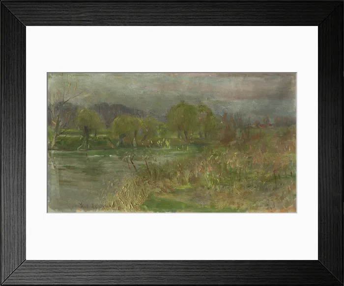 Framed Print : Landscape with swamp, c1900. Creator: Karol Miloslav Lehotsky Framed Print : Landscape with swamp, c1900. Creator: Karol Miloslav Lehotsky