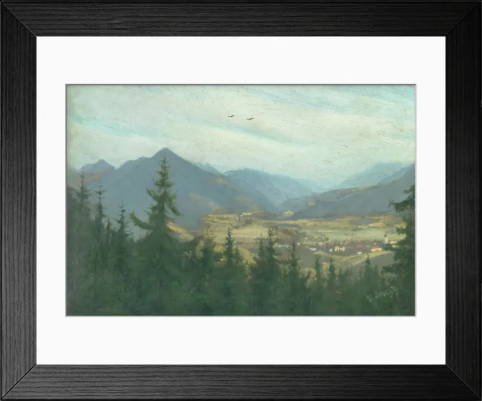 Framed Print : Landscape near Ruzomberok, 1906. Creator: Karol Miloslav Lehotsky Framed Print : Landscape near Ruzomberok, 1906. Creator: Karol Miloslav Lehotsky