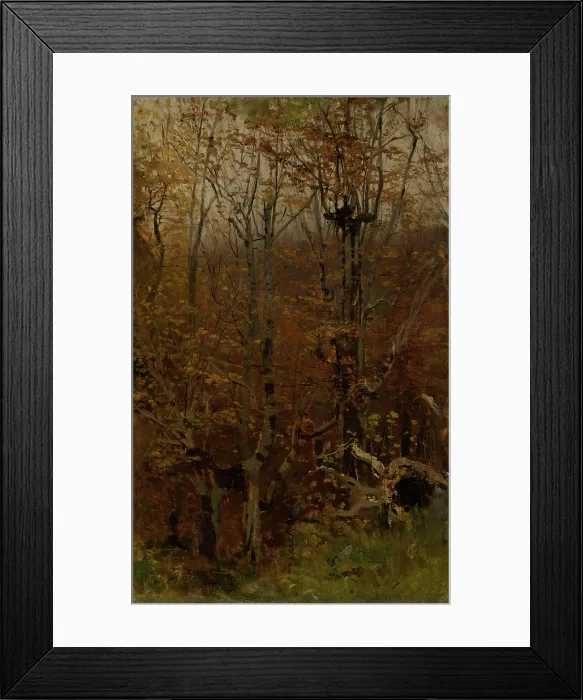 Framed Print : Autumn Hardwood Forest, 1878-1882. Creator: Ladislav Mednyanszky Framed Print : Autumn Hardwood Forest, 1878-1882. Creator: Ladislav Mednyanszky