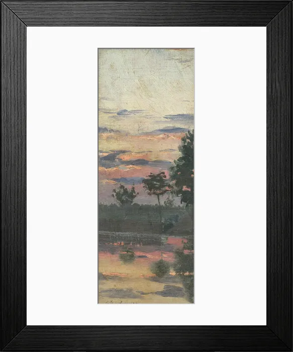 Framed Print : Landscape study, early evening, 1899. Creator: Karol Miloslav Lehotsky Framed Print : Landscape study, early evening, 1899. Creator: Karol Miloslav Lehotsky