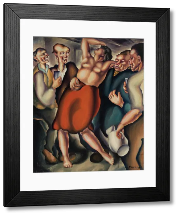 Framed Print : Condemned (Debauchery), 1927. Creator: Konstantin Bauer Framed Print : Condemned (Debauchery), 1927. Creator: Konstantin Bauer
