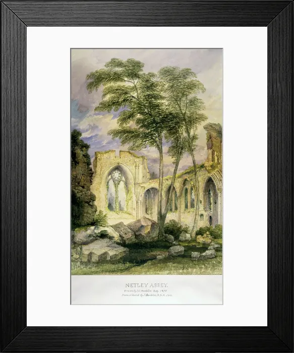 Framed Print : Netley Abbey, 1872. Creator: John Chessell Buckler. Netley Abbey, 1872. Creator: John Chessell Buckler Framed Print : Netley Abbey, 1872. Creator: John Chessell Buckler. Netley Abbey, 1872. Creator: John Chessell Buckler