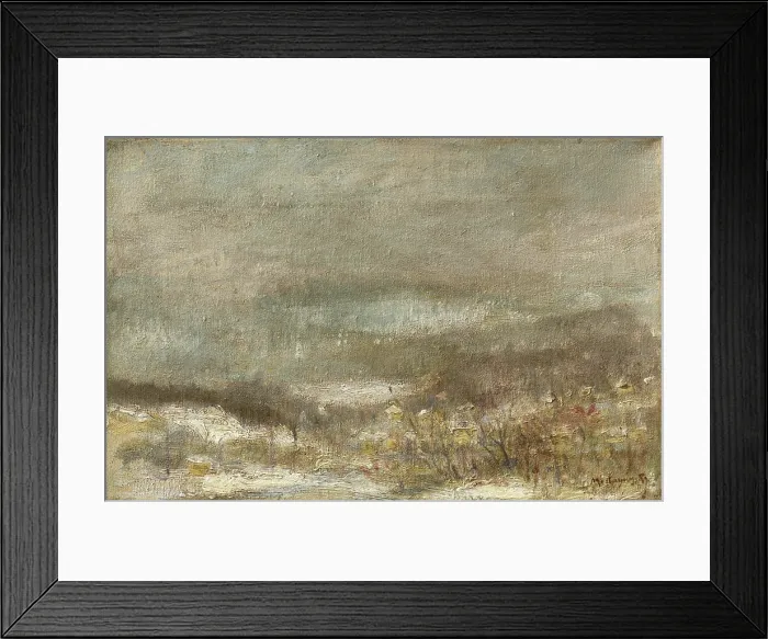 Framed Print : Winter Bleak Landscape, about 1900. Creator: Ladislav Mednyanszky Framed Print : Winter Bleak Landscape, about 1900. Creator: Ladislav Mednyanszky