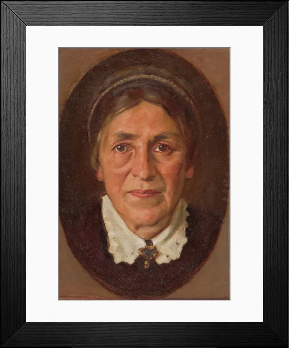 Framed Print : Portrait of Elena Marotha Soltesova, around 1925. Creator: Milan Thomka Mitrovsky