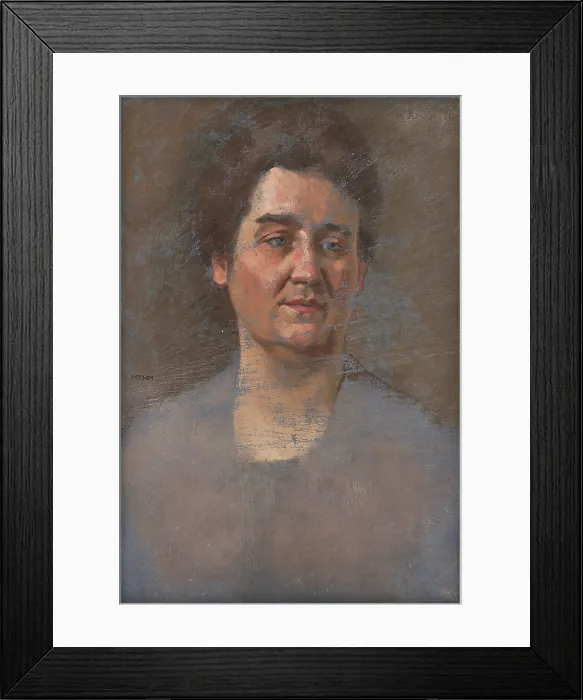 Framed Print : Portrait of M. Sulekova, around 1910. Creator: Milan Thomka Mitrovsky Framed Print : Portrait of M. Sulekova, around 1910. Creator: Milan Thomka Mitrovsky