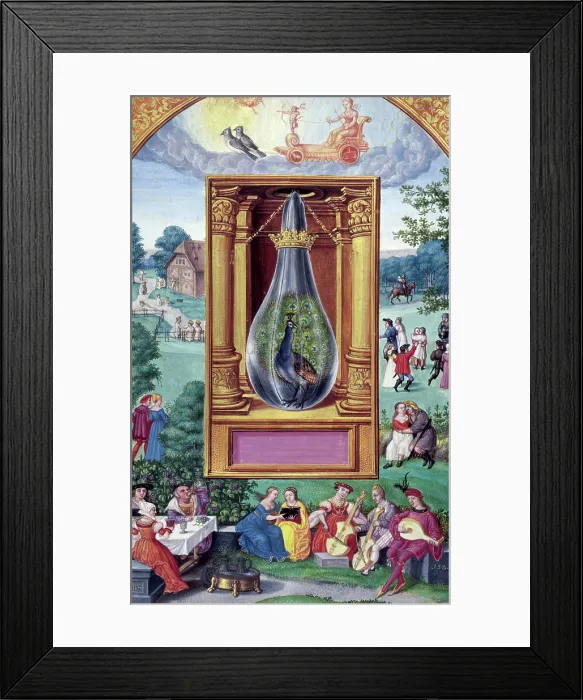 Framed Print : The peacock's tail, 1582. Creator: Unknown. The peacock's tail, 1582. Creator: Unknown Framed Print : The peacock's tail, 1582. Creator: Unknown. The peacock's tail, 1582. Creator: Unknown