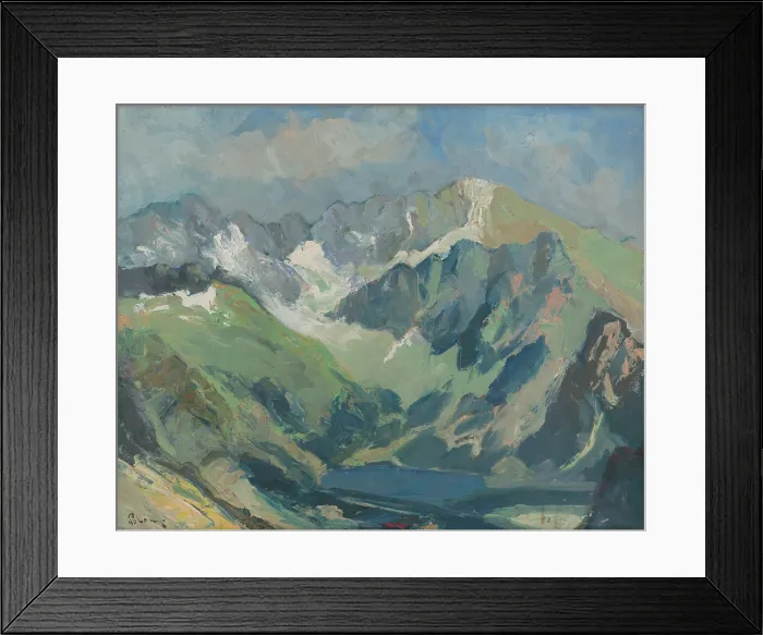 Framed Print : Tatra landscape, after 1930. Creator: Karol Polonyi Framed Print : Tatra landscape, after 1930. Creator: Karol Polonyi