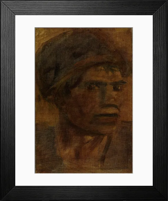 Framed Print : Head of a Prisoner (Head of a Balkan Man), around 1915. Creator: Ladislav Mednyanszky Framed Print : Head of a Prisoner (Head of a Balkan Man), around 1915. Creator: Ladislav Mednyanszky