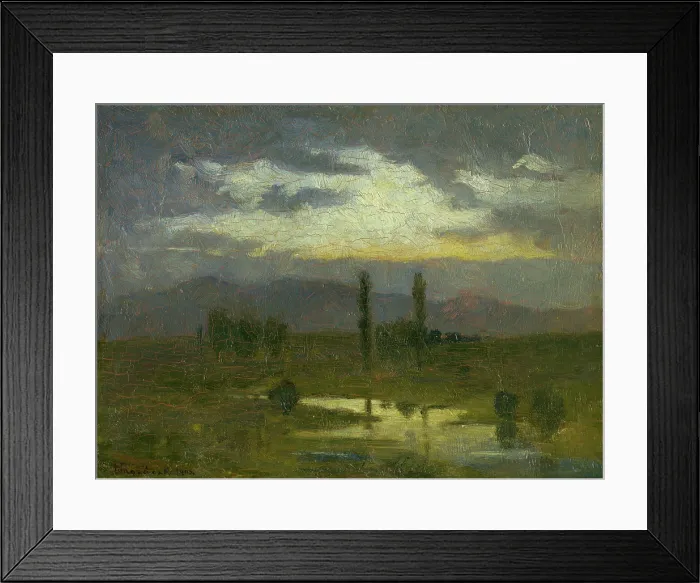 Framed Print : Dusk, 1903. Creator: Karol Pongracz Framed Print : Dusk, 1903. Creator: Karol Pongracz