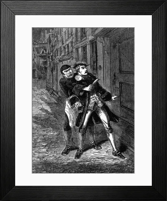 Framed Print : Scene from Sweeney Todd c1880. Creator: Unknown. Scene from Sweeney Todd c1880. Creator: Unknown Framed Print : Scene from Sweeney Todd c1880. Creator: Unknown. Scene from Sweeney Todd c1880. Creator: Unknown