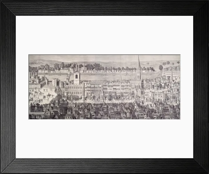 Framed Print : The procession of King Edward VI. to Westminster, February 19, 1547... (1787). Creator: Samuel Hieronymus Grimm Framed Print : The procession of King Edward VI. to Westminster, February 19, 1547... (1787). Creator: Samuel Hieronymus Grimm