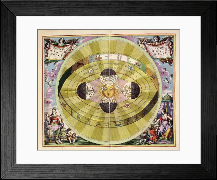 Framed Print : Scenographia Systematis Copernicani, c1660. Creator: Unknown Framed Print : Scenographia Systematis Copernicani, c1660. Creator: Unknown