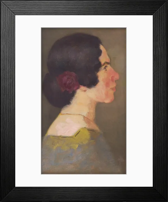 Framed Print : Study for the Portrait of the Artist Jonasova, 1900-1905. Creator: Milan Thomka Mitrovsky Framed Print : Study for the Portrait of the Artist Jonasova, 1900-1905. Creator: Milan Thomka Mitrovsky